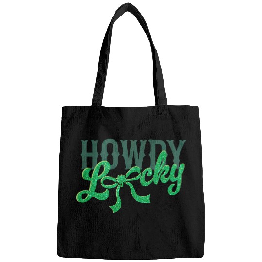 Howdy Lucky Western Cowgirl St Patricks Design Bags