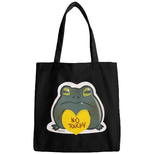 NO Touchy! Grumpy toad. Bags