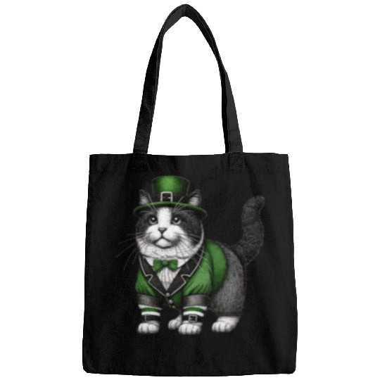 Lucky Cat in Green - St. Patrick’s Day Bags