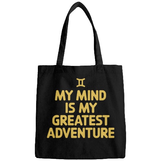 Gemini Zodiac My Mind Is My Greatest Adventure Bags