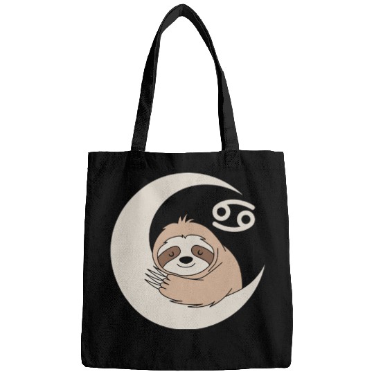 Cancer Zodiac Sloth Embrace the Calmness Bags