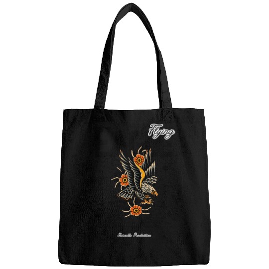 Flying Eagle Vintage Tattoo Style Design Bags
