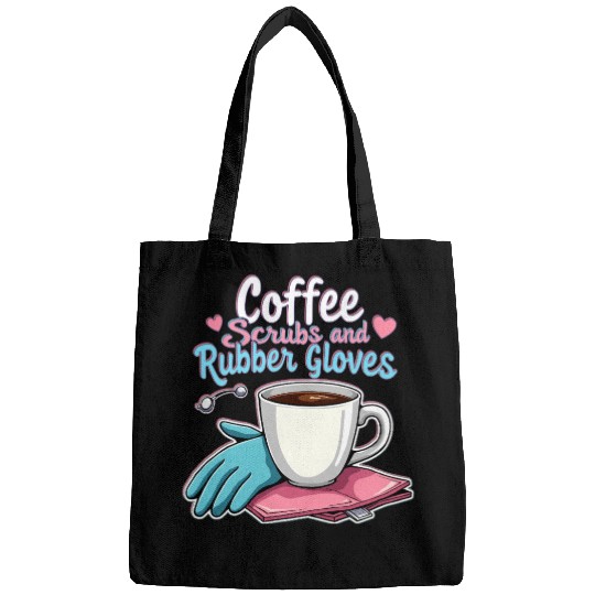 Coffee & Rubber Gloves Humor Bags