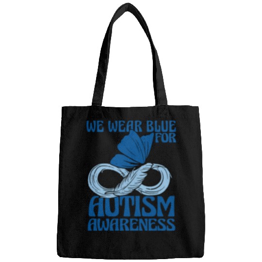 We Wear Blue for Autism Awareness Support Advocacy Bags