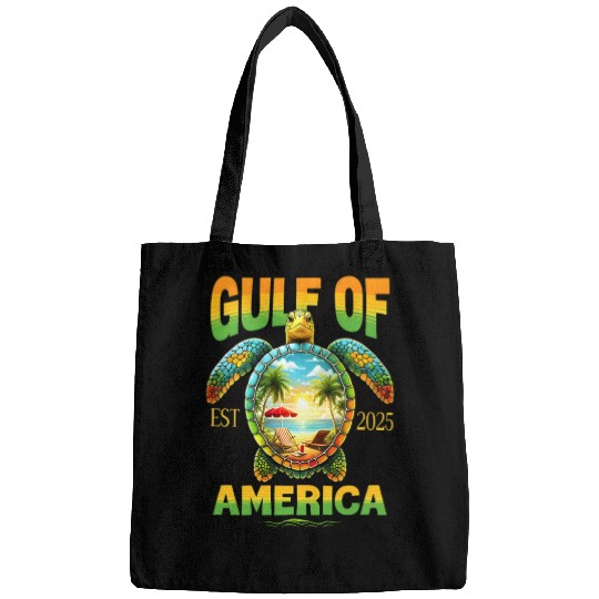 Golf Of Us America Est 2025 Funny Turtle Bags