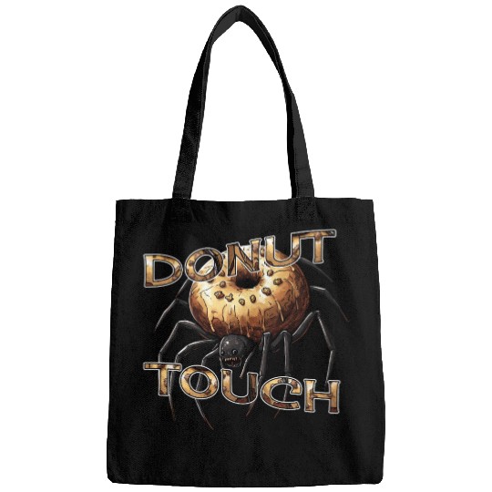 Donut Spider Funny Pun Bags