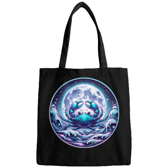 Cancer - Lunar Crab of the Cosmos Bags