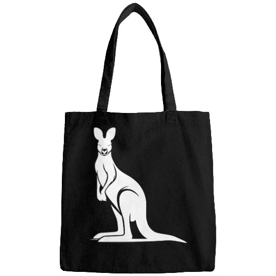 Marsupials Of The Wild Kangaroo Silhouette Bags