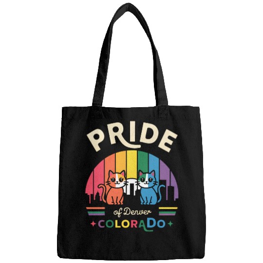 Pride of Dallas City Texas USA Rainbow Flag Bags