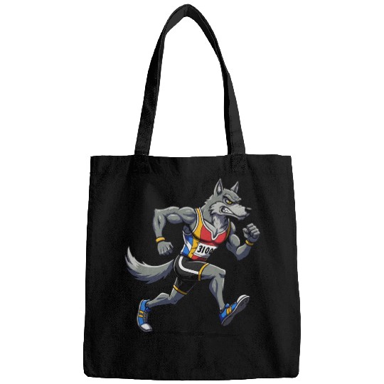 Wolf marathon runner Bags