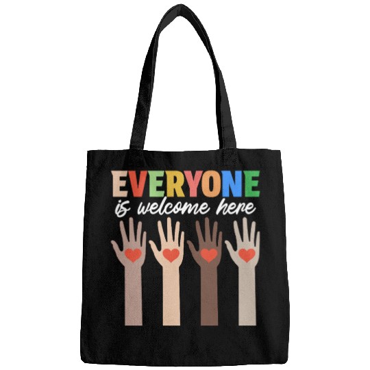 Everyone Is Welcome Here Idaho Teacher Bags