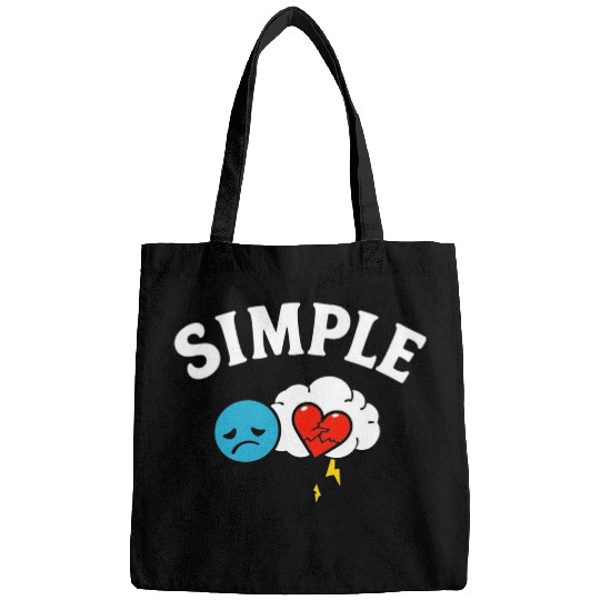 simple plan blue Bags