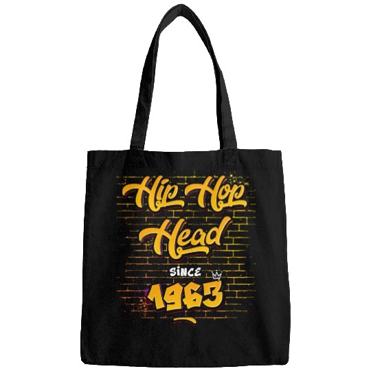 Hip Hop Head Since 1963 - 62 Years Strong Bags
