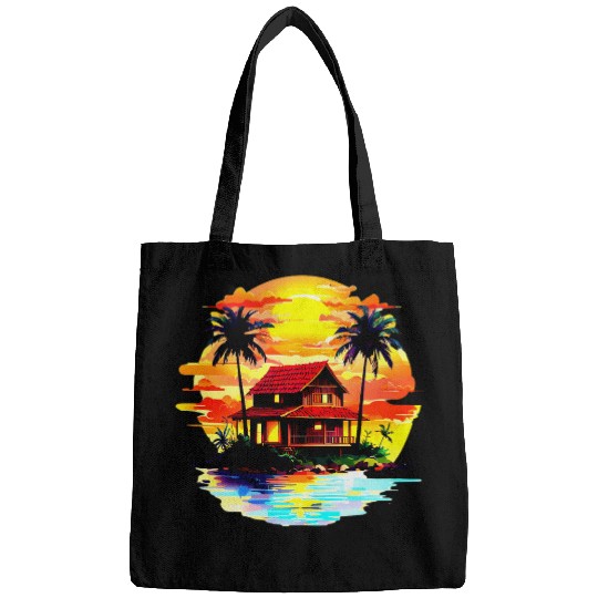Sunset Serenity in the Tropics Bags