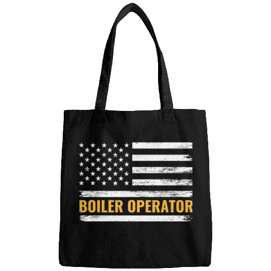 Boiler Operator American Flag Work Pride Bags