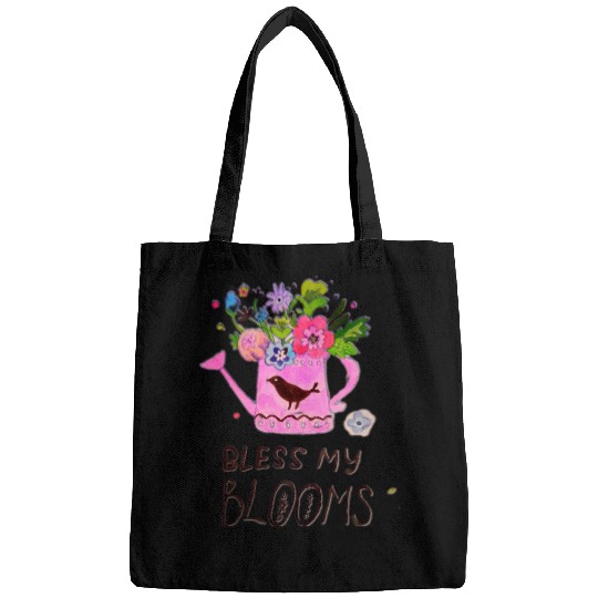 Spring flowers illustration Bags