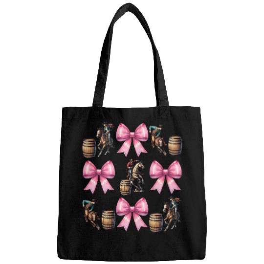 Coquette Bow Barrel Racer Barrel Racing Rodeo Mom Bags