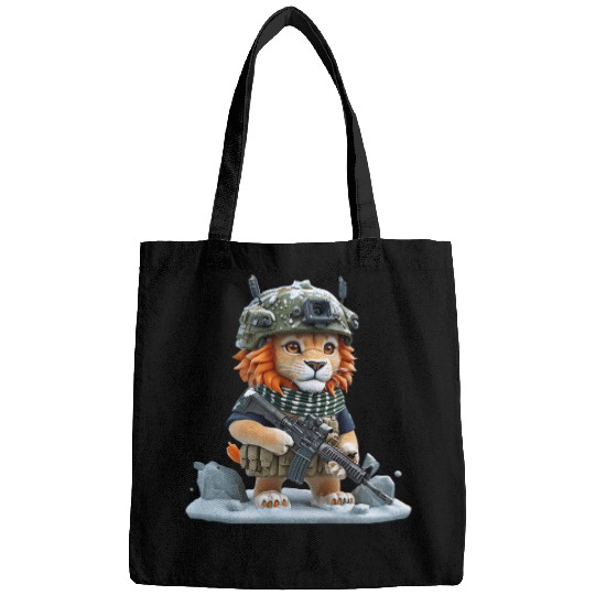 Lion In Military Bags