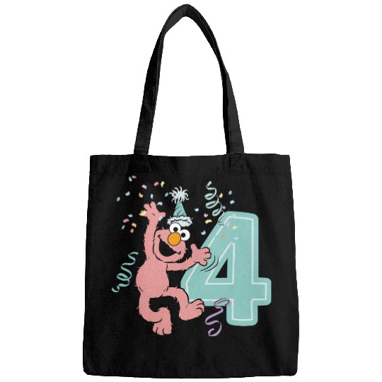 Sesame Street Birthday Design With Elmo 4 Years Bags