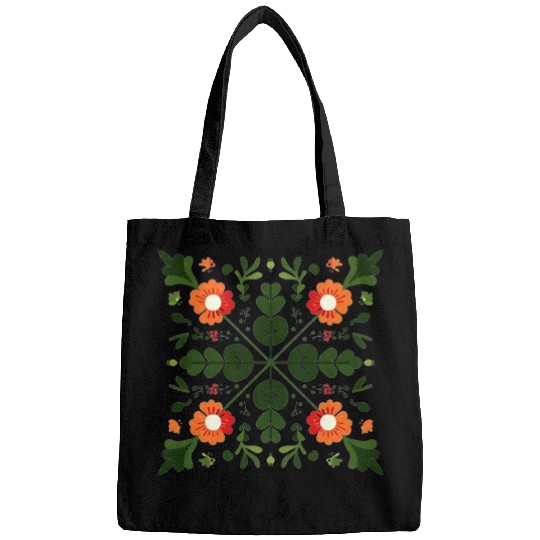 Folk Floral Mandala Bags