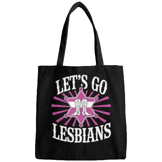 Let’s Go Lesbians Subtle Lesbian Pride Bags