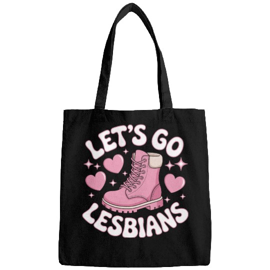 Let’s Go Lesbians Subtle Lesbian Pride Bags