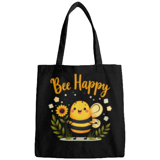 Happy Beekeeping Bee with Sunflower Joy Bags