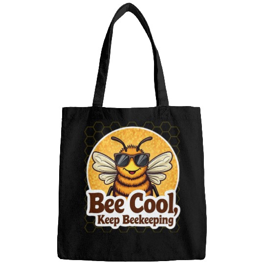 Cool Beekeeper Bee with Sunglasses Bags
