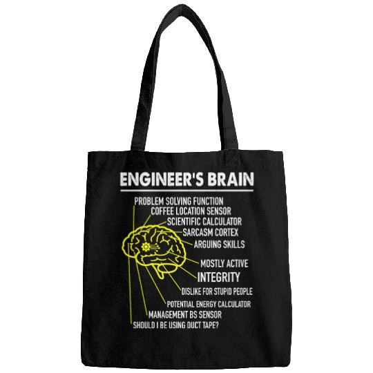 Enginee's brain anatomy for engineer engineering Bags