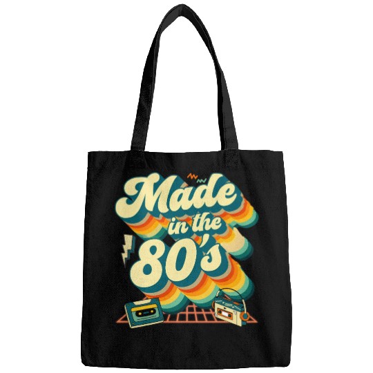 made in the 80s retro groovy Bags