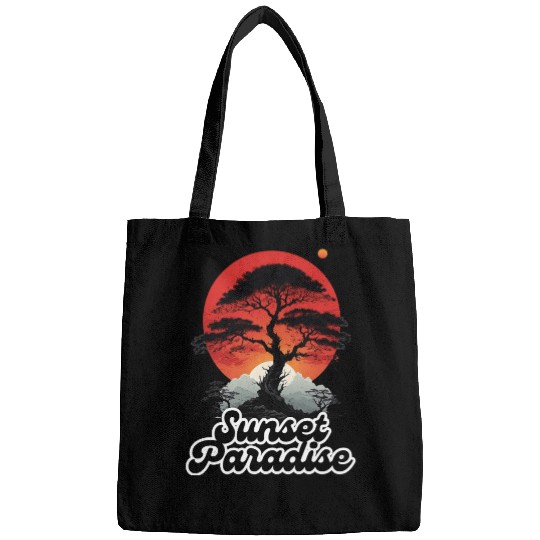 sunset paradise Bags
