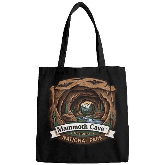 Mammoth Cave National Park Kentucky USA Logo Bags