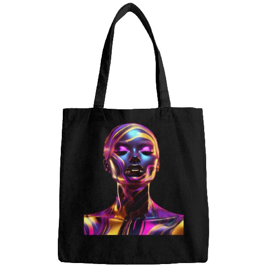 Black & Gold Marble Goddess Bags