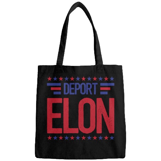 Deport Elon Musk Bumper Anti Fascist Bags