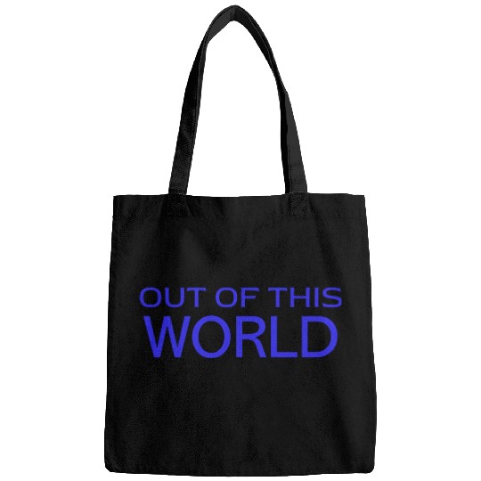 Bold Out of This World Typography Design Bags