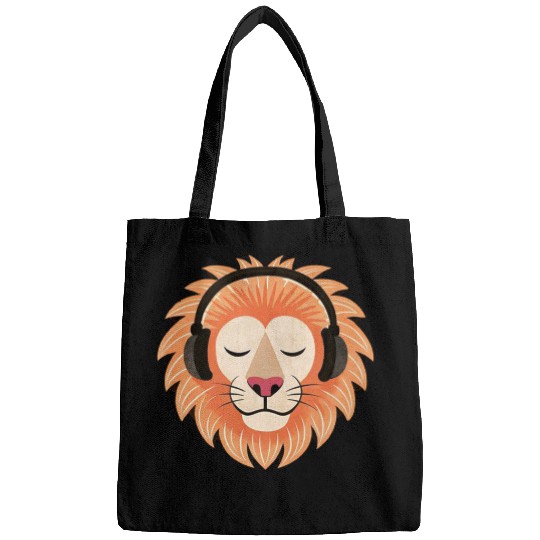 Bass the Vinyl Lion Bags