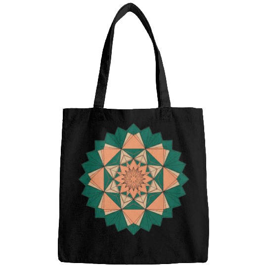 Abstract Starburst Mandala Bags