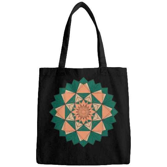 Abstract Starburst Mandala Bags