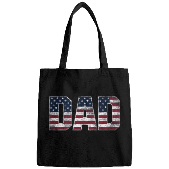 Vintage Dad Usa Flag ,American Daddy Father's Day Bags
