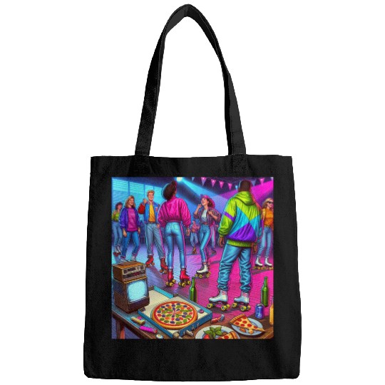 Vibrant Retro Festival Gathering Bags