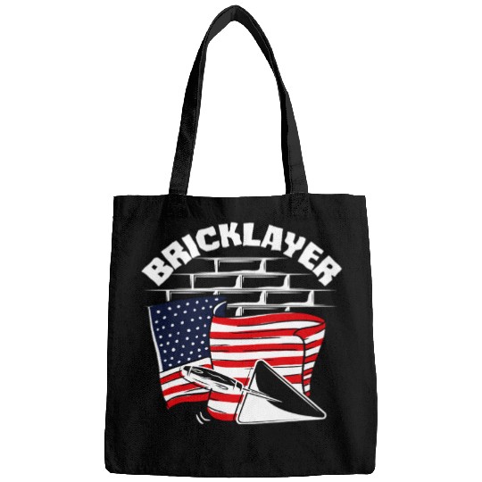 Bricklayer American Pride Flag Design Bags