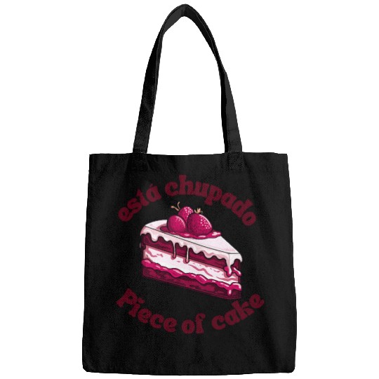 Berry Cheesecake Love Illustration Bags