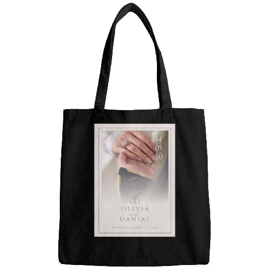 Light Pink Elegant and Minimal Wedding Invitati Bags