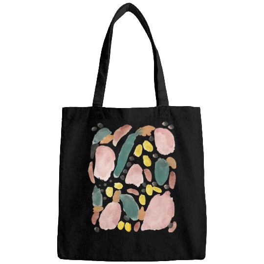 Pastel Abstract Watercolor Shapes Pattern Bags