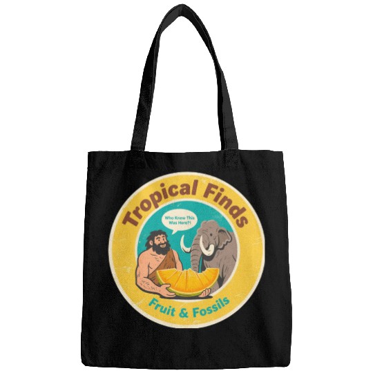 Caveman Mammoth Retro Ancient Fruit Discovery Bags