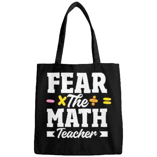 Math Teacher Fear The Math Teacher Equation Bags