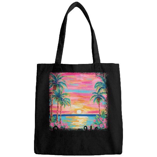 Summer Vibe Preppy Beach Bags