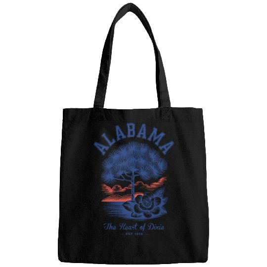 Albm State Outline – License Plate Art Bags