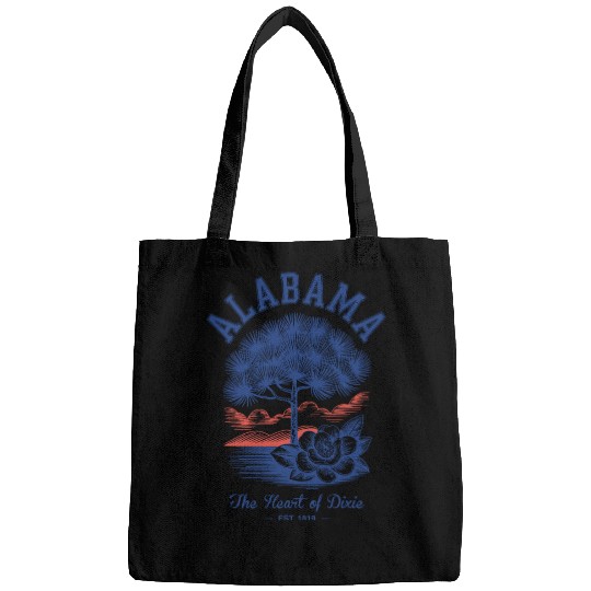 Albm State Outline – License Plate Art Bags