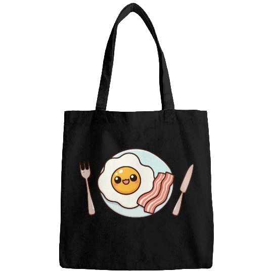 Whimsical Sunny Side Fried Egg Design Bags